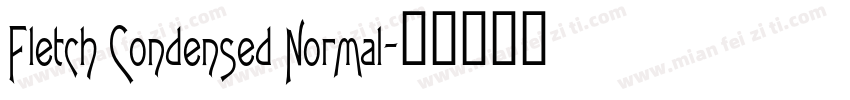 Fletch Condensed Normal字体转换